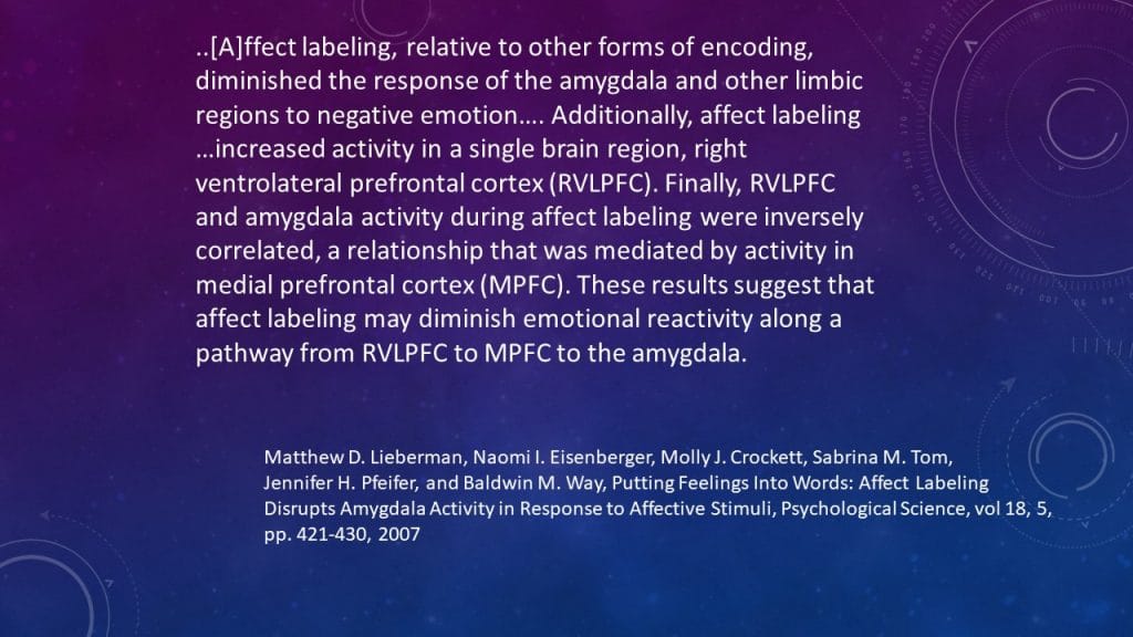 Noll Affect Labeling System